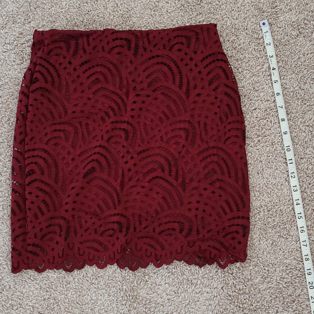 Red Mini Skirt